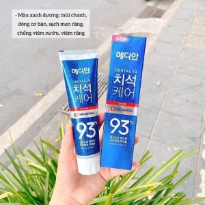 Kem Đánh Răng Median 93% Trắng Răng Hàn Quốc Xanh Dương