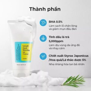 Sữa Rửa Mặt Dạng Gel Dịu Nhẹ Cosrx Low pH Good Morning Gel Cleanser 150ml3