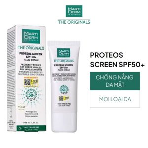 Kem Chống Nắng Phổ Rộng Martiderm The Originals Proteos Screen SPF50+ Fluid Cream 40ml