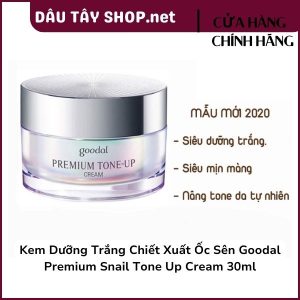 Kem Dưỡng Trắng Chiết Xuất Ốc Sên Goodal Premium Snail Tone Up Cream 30ml