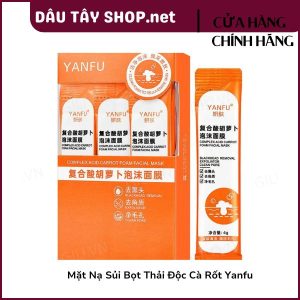 Mặt Nạ Sủi Bọt Cà Rốt Yanfu Hộp 12 gói