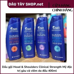 Dầu gội Head And Shoulders Clinical Strength Mỹ đặc trị gàu và viêm da đầu 400ml