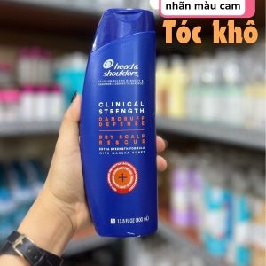 Dầu gội Head And Shoulders Clinical Strength Mỹ đặc trị gàu và viêm da đầu 400ml MÀU CAM