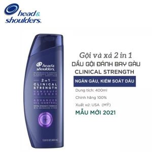 Dầu gội Head And Shoulders Clinical Strength Mỹ đặc trị gàu và viêm da đầu 400ml MÀU TÍM