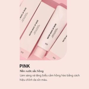 Kem Lót 3Ce Water Make Up Base 45ml pink