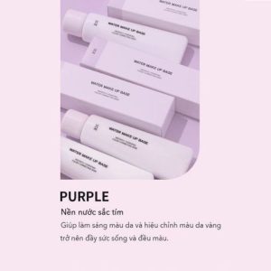 Kem Lót 3Ce Water Make Up Base 45ml purple