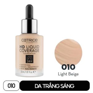 Kem Nền Che Phủ Kiềm Dầu 24H Catrice HD Liquid Coverage Foundation 010