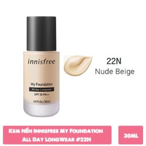 Kem nền kiềm dầu Innisfree All Day Longwear SPF25 PA ++ 30ml 22N