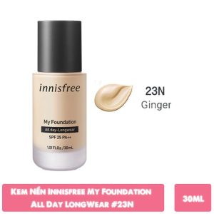 Kem nền kiềm dầu Innisfree All Day Longwear SPF25 PA ++ 30ml 23N