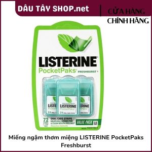 Miếng ngậm thơm miệng LISTERINE PocketPaks Freshburst