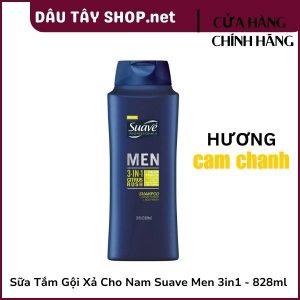 Sữa Tắm Gội Xả Cho Nam Suave Men 3in1 - 828ml