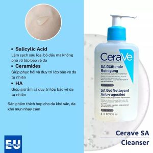 Sữa rửa mặt CeraVe 236ml-XANH DƯƠNG