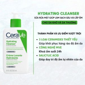 Sữa rửa mặt CeraVe 236ml-XANH LÁ