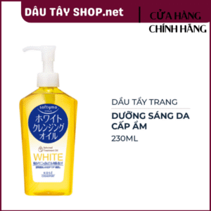 Dầu Tẩy Trang Kosé Softymo White Cleansing Oil Làm Sạch Tế Bào Chết 230ml (Màu vàng nhạt)