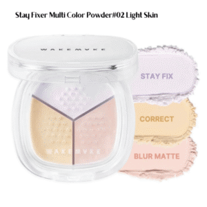 Phấn Phủ Dạng Bột Kiềm Dầu 24h Wakemake Stay Fixer Multi Color Powder 4g_02