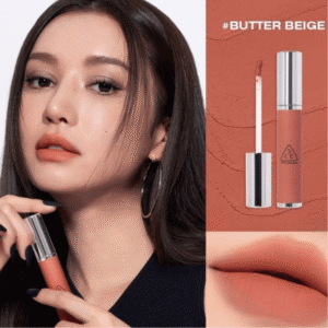 Son Kem Lì 3CE Hazy Lip Clay 4g-BUTTER BEIGE