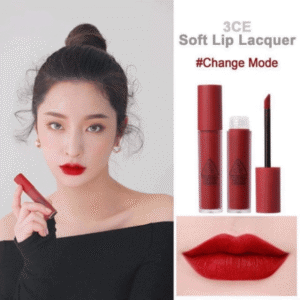 Son Kem Lì, Lên Màu Chuẩn 3CE Soft Lip Lacquer #CHANGE MODE