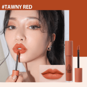 Son Kem Lì, Lên Màu Chuẩn 3CE Soft Lip Lacquer #TAWNY RED